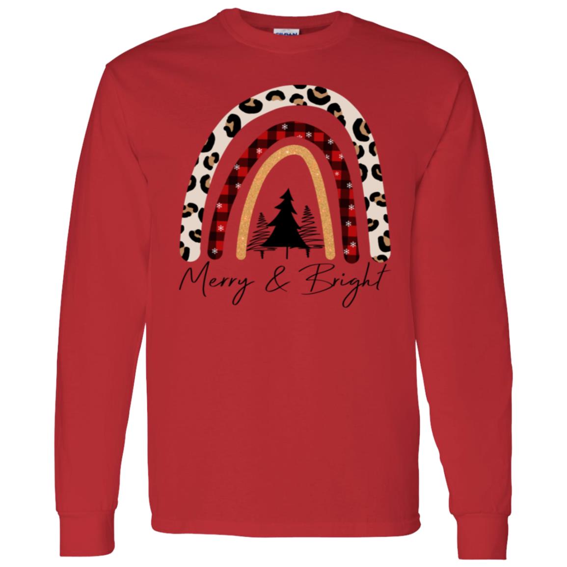 MERRY & BRIGHT RAINBOW L/S TEE