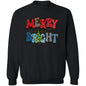 MERRY & BRIGHT RED & BLUE SWEATSHIRT
