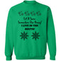LET IT SNOW SOMEWHERE ELSE HONEY!BLACK PRINT AND WHITE PRINT SWEATSHIRT