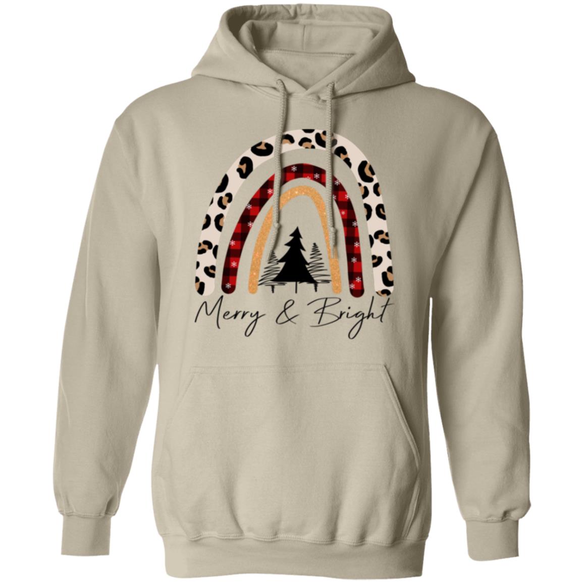 MERRY & BRIGHT RAINBOW HOODIE