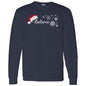 BELIEVE SANTA HAT L/S TEE (BLK PRINT & WHT PRINT)