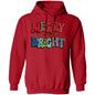 MERRY & BRIGHT RED & BLUE HOODIE