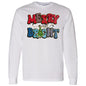 MERRY & BRIGHT RED & BLUE L/S TEE