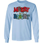 MERRY & BRIGHT RED & BLUE L/S TEE
