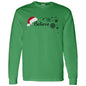 BELIEVE SANTA HAT L/S TEE (BLK PRINT & WHT PRINT)