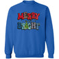 MERRY & BRIGHT RED & BLUE SWEATSHIRT