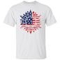 USA FLAG SUNFLOWER TEE