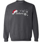 BELIEVE SANTA HAT SWEATSHIRT (BLK PRINT & WHT PRINT)