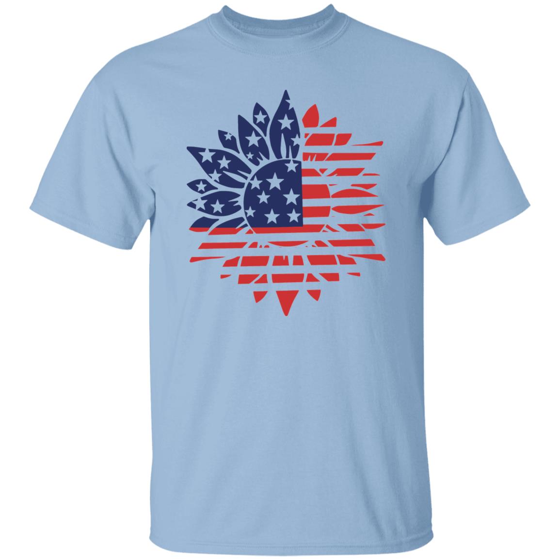 USA FLAG SUNFLOWER TEE