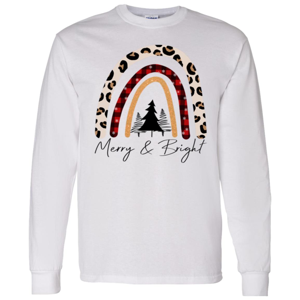 MERRY & BRIGHT RAINBOW L/S TEE