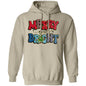 MERRY & BRIGHT RED & BLUE HOODIE