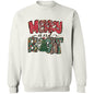 MERRY AND BRIGHT RED & GREEN SWEATSHIRT