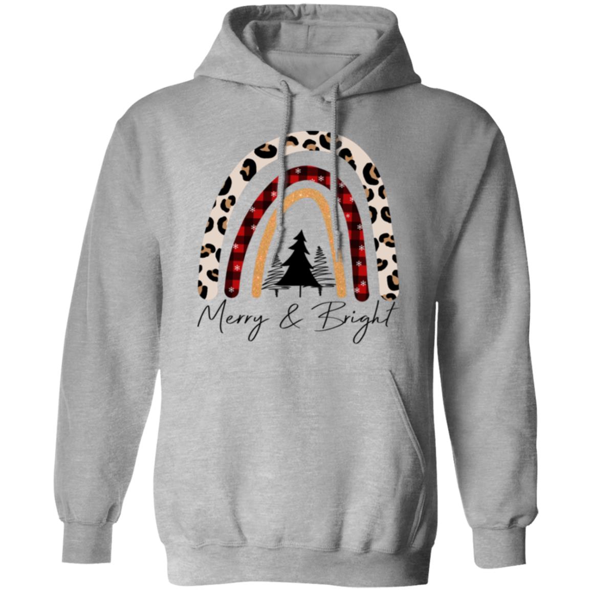 MERRY & BRIGHT RAINBOW HOODIE