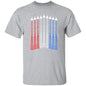 USA JETS IN FORMATION RED, WHITE, AND BLUE TEE
