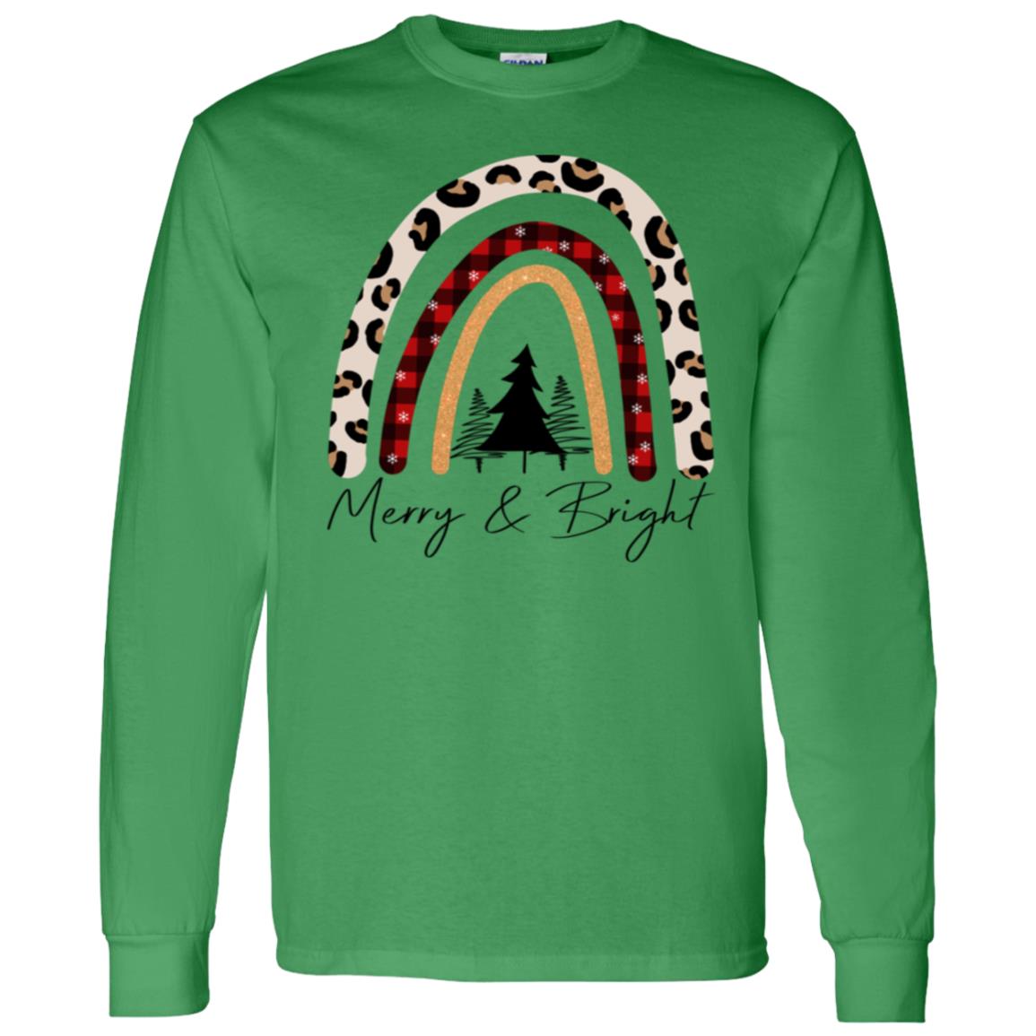 MERRY & BRIGHT RAINBOW L/S TEE