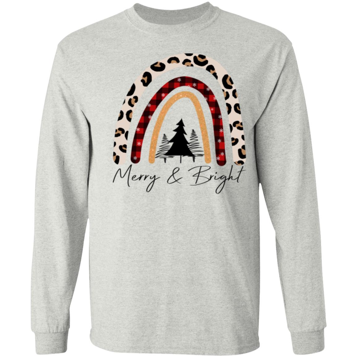 MERRY & BRIGHT RAINBOW L/S TEE