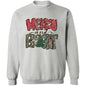MERRY AND BRIGHT RED & GREEN SWEATSHIRT
