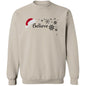BELIEVE SANTA HAT SWEATSHIRT (BLK PRINT & WHT PRINT)