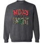 MERRY AND BRIGHT RED & GREEN SWEATSHIRT