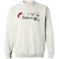BELIEVE SANTA HAT SWEATSHIRT (BLK PRINT & WHT PRINT)
