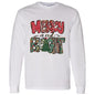 MERRY AND BRIGHT RED & GREEN L/S TEE