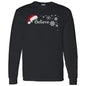BELIEVE SANTA HAT L/S TEE (BLK PRINT & WHT PRINT)