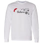 BELIEVE SANTA HAT L/S TEE (BLK PRINT & WHT PRINT)