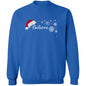 BELIEVE SANTA HAT SWEATSHIRT (BLK PRINT & WHT PRINT)