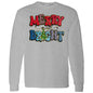 MERRY & BRIGHT RED & BLUE L/S TEE