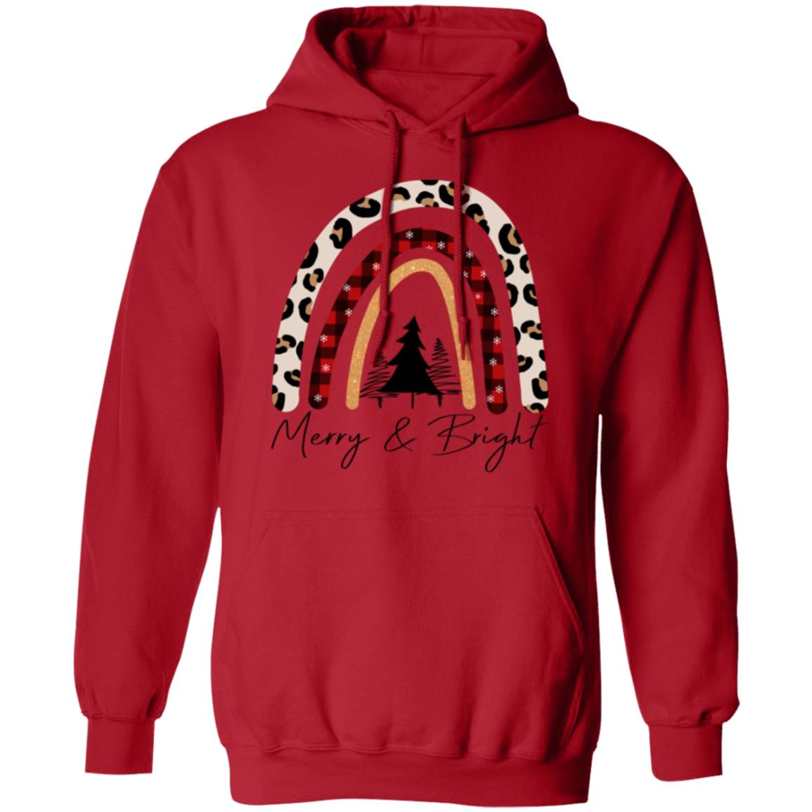 MERRY & BRIGHT RAINBOW HOODIE