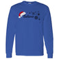 BELIEVE SANTA HAT L/S TEE (BLK PRINT & WHT PRINT)