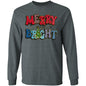 MERRY & BRIGHT RED & BLUE L/S TEE