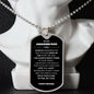 TO MY AMAZING DAD DOG TAG NECKLACE
