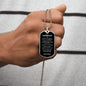 TO MY AMAZING DAD DOG TAG NECKLACE