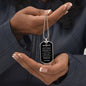 TO MY AMAZING DAD DOG TAG NECKLACE