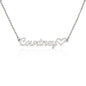 CUSTOMIZABLE NAME NECKLACE WITH HEART - BRIDESMAID