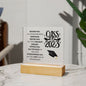 CLASS OF 2023 ACRYLIC PLAQUE