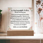 TO MY INCREDIBLE MOTHER | ACRYLIC PLAQUE