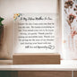 TO MY FUTURE MOTHER-IN-LAW ACRYLIC PLAQUE