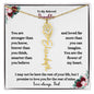 TO MY BELOVED DAUGHTER FROM DAD