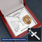 To My Amazing Husband Personalized Cross Necklace