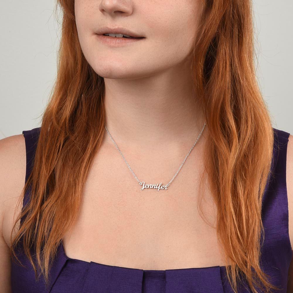 DAUGHTER NAME NECKLACE | I BELIEVE IN YOU