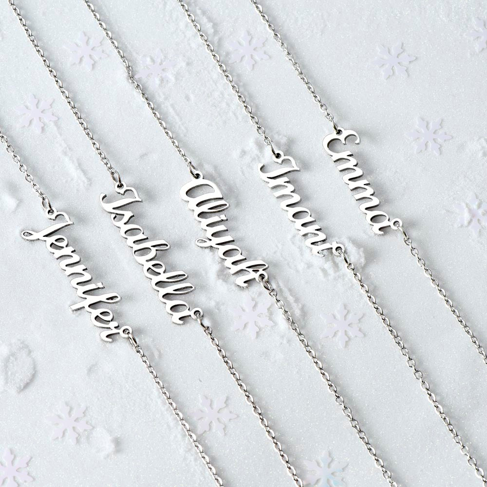 DAUGHTER NAME NECKLACE | I BELIEVE IN YOU
