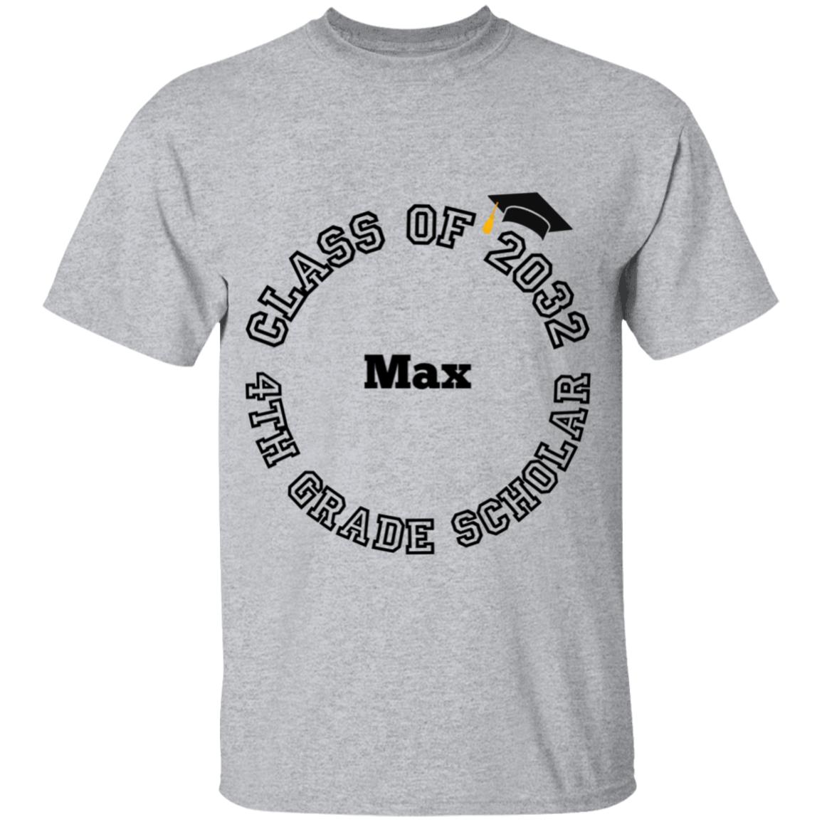 4th GRADE SCHOLAR PERSONALIZED TEE | CLASS OF 2032