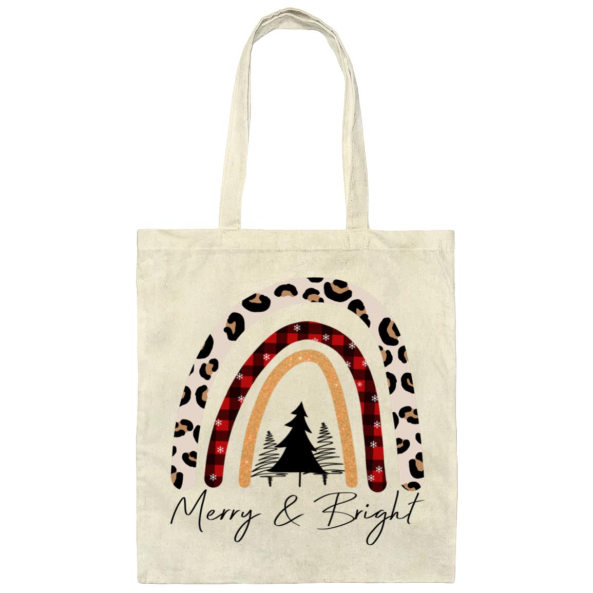 MERRY & BRIGHT ANIMAL PRINT RAINBOW TOTE