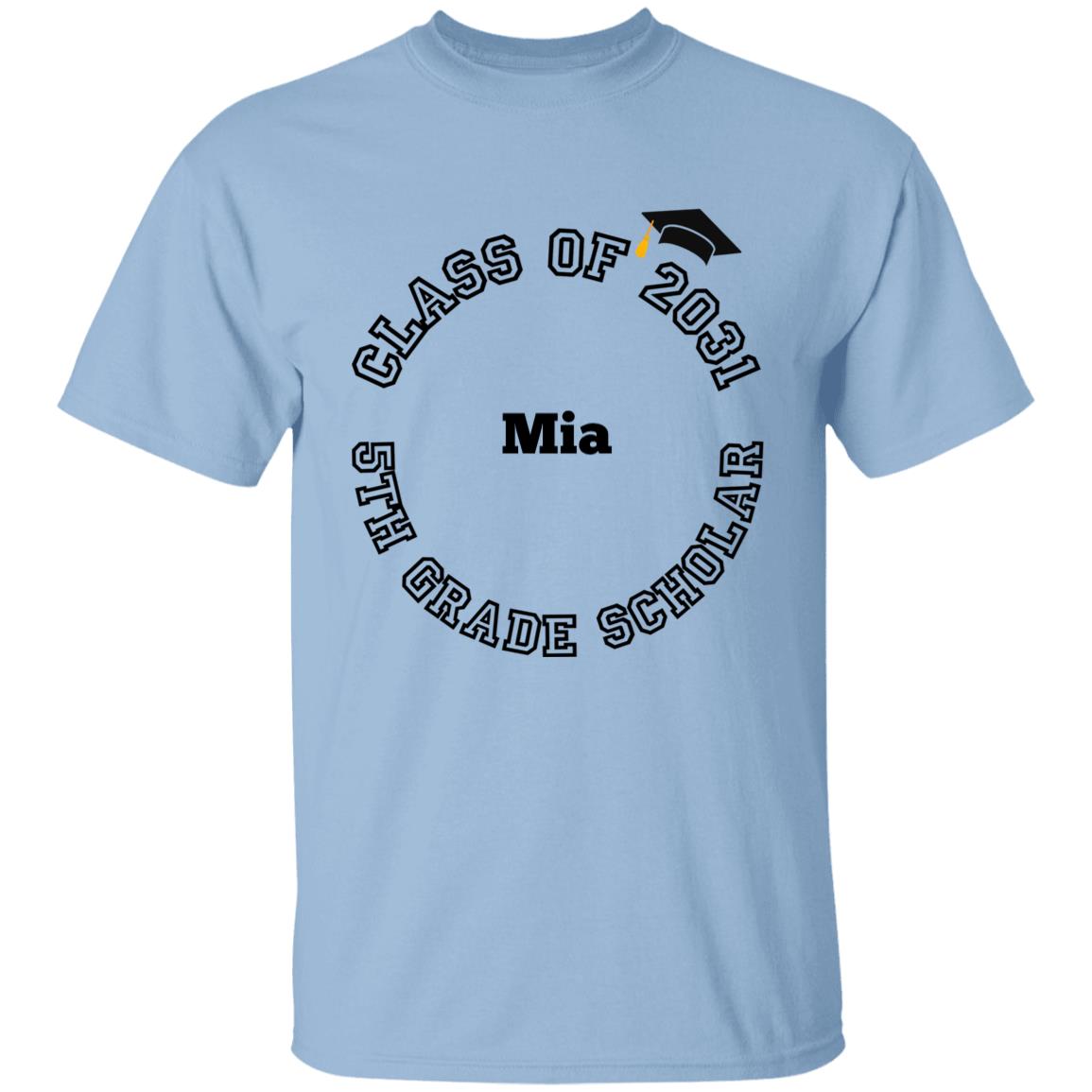 5th GRADE SCHOLAR PERSONALIZED TEE | CLASS OF 2031