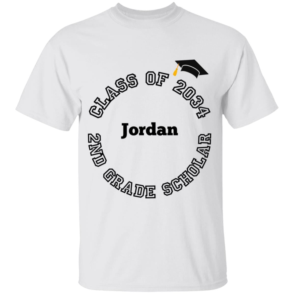 2nd GRADE SCHOLAR PERSONALIZED TEE | CLASS OF 2034