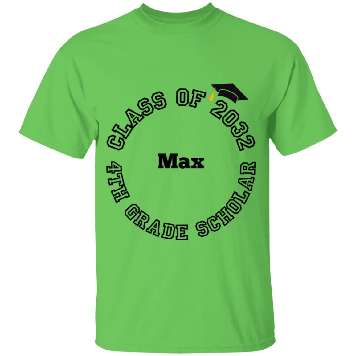 4th GRADE SCHOLAR PERSONALIZED TEE | CLASS OF 2032