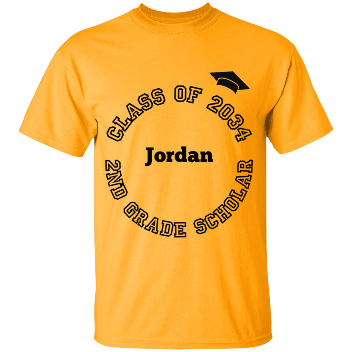 2nd GRADE SCHOLAR PERSONALIZED TEE | CLASS OF 2034