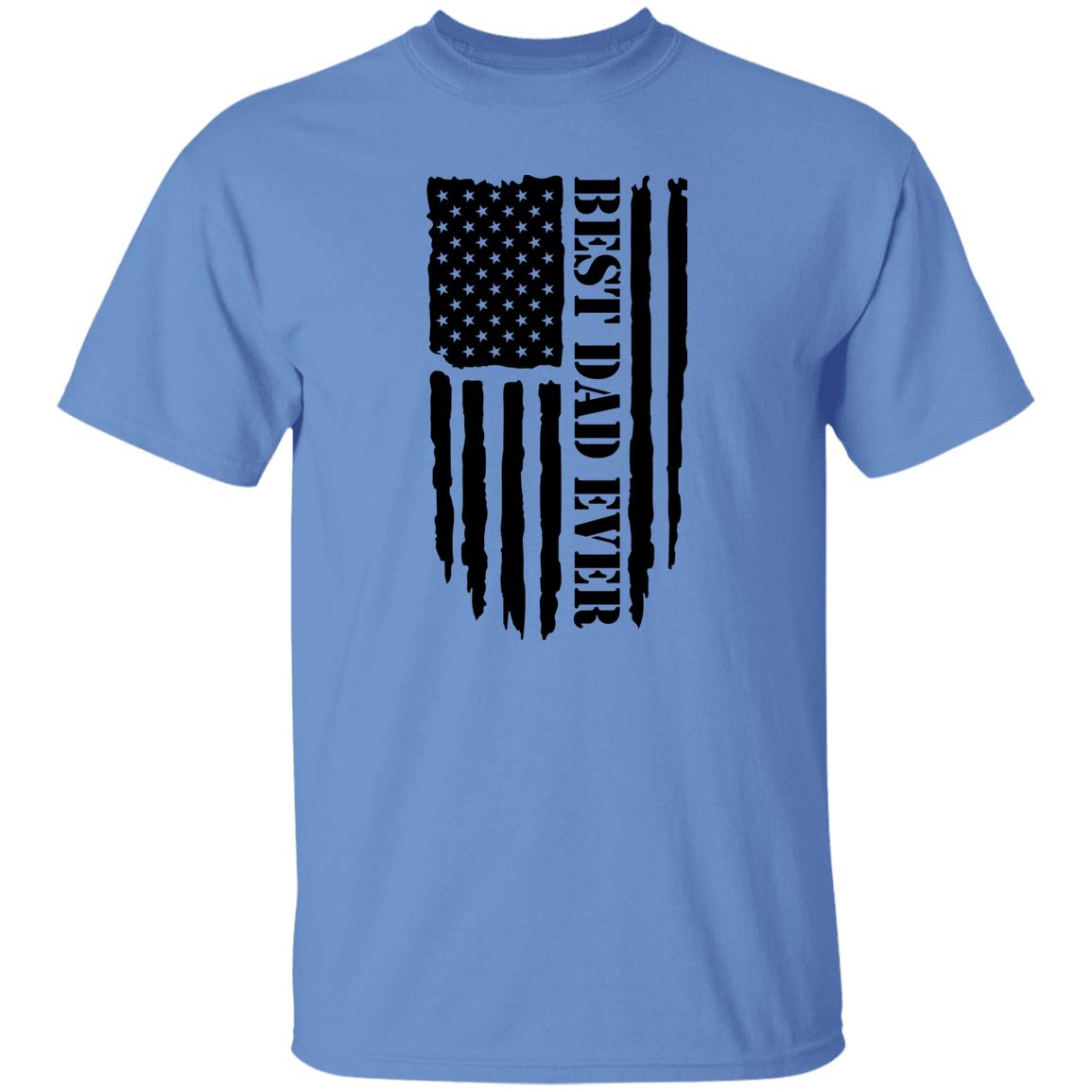 BEST DAD EVER BLACK DISTRESSED FLAG TEE